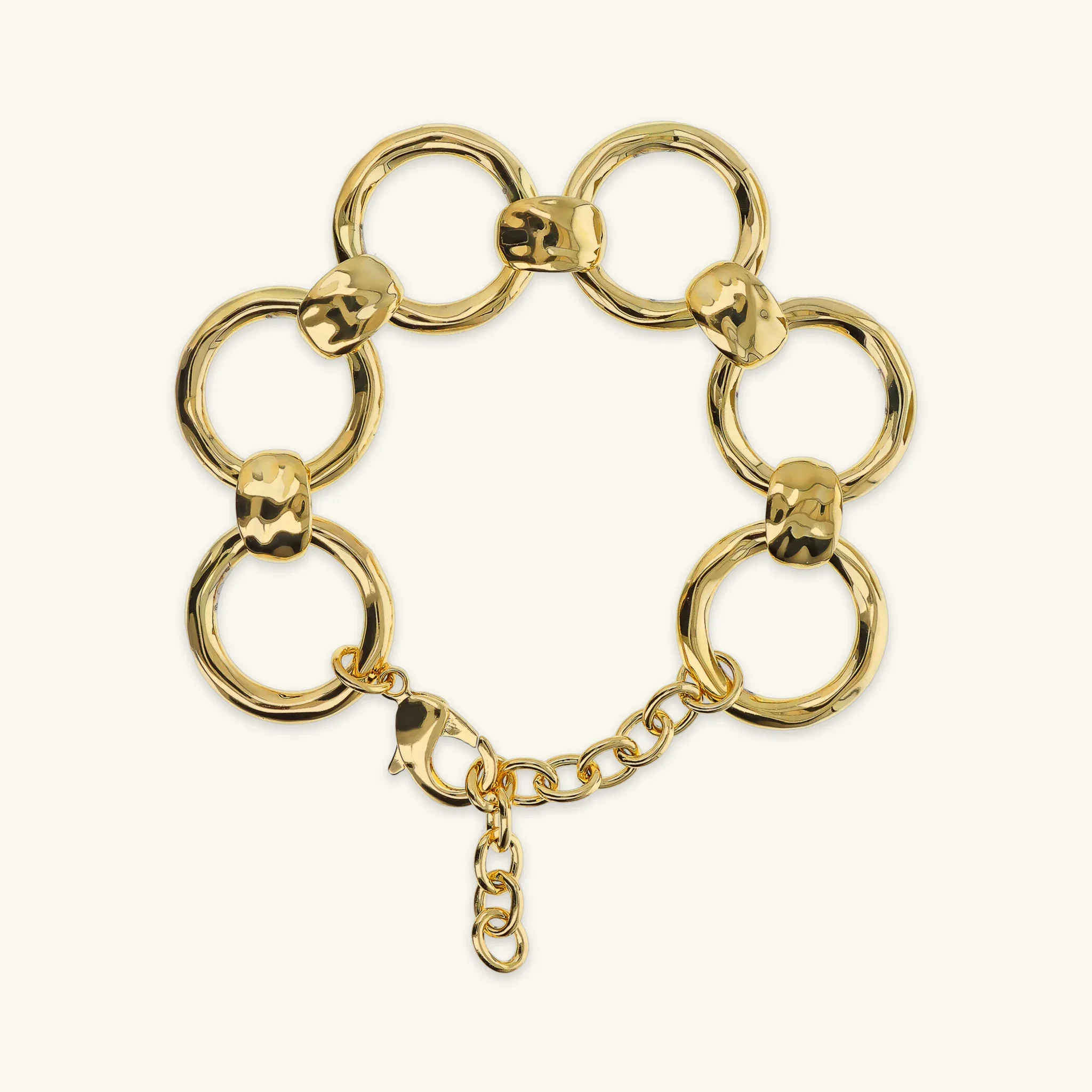 Bracciale ad Anelli Martellati