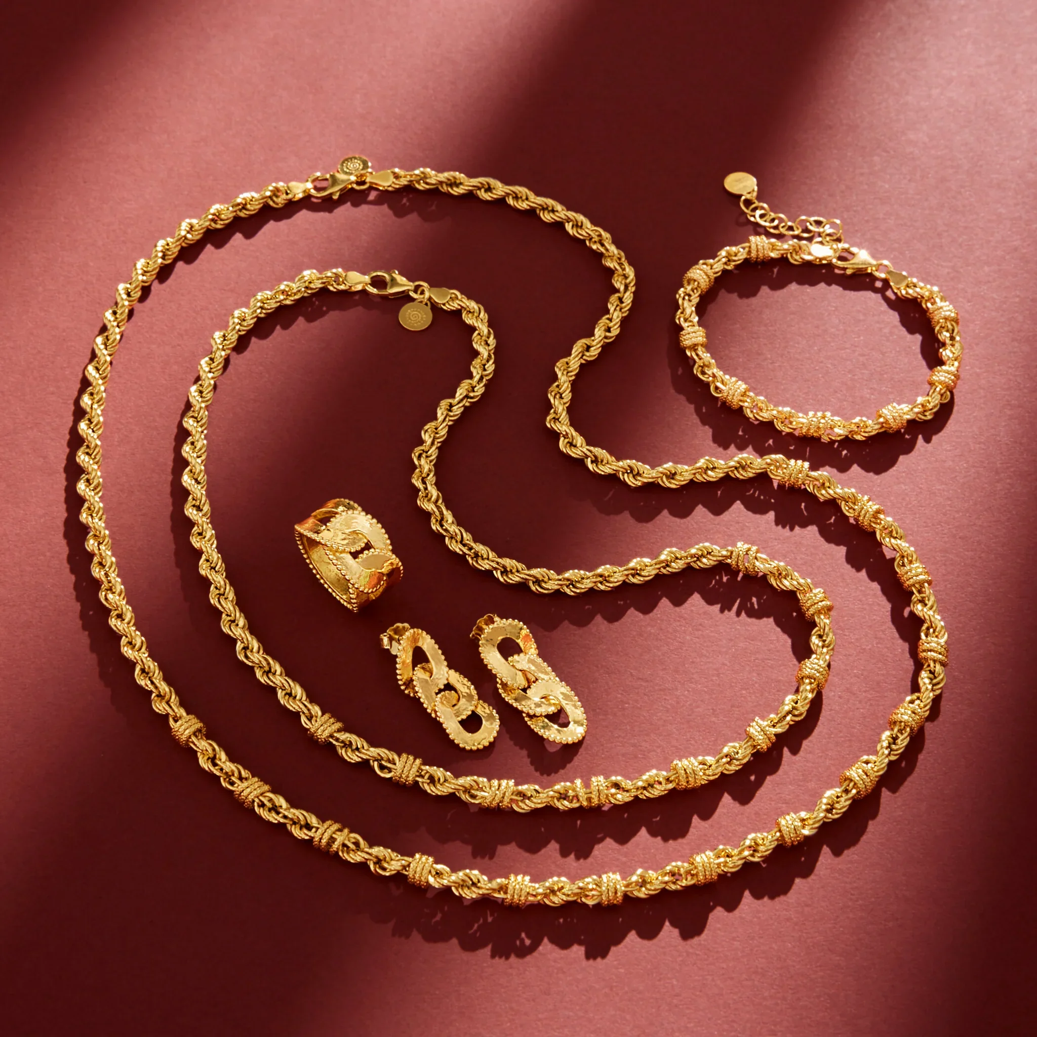Collana Catena Corda con Rondelle - Image 4