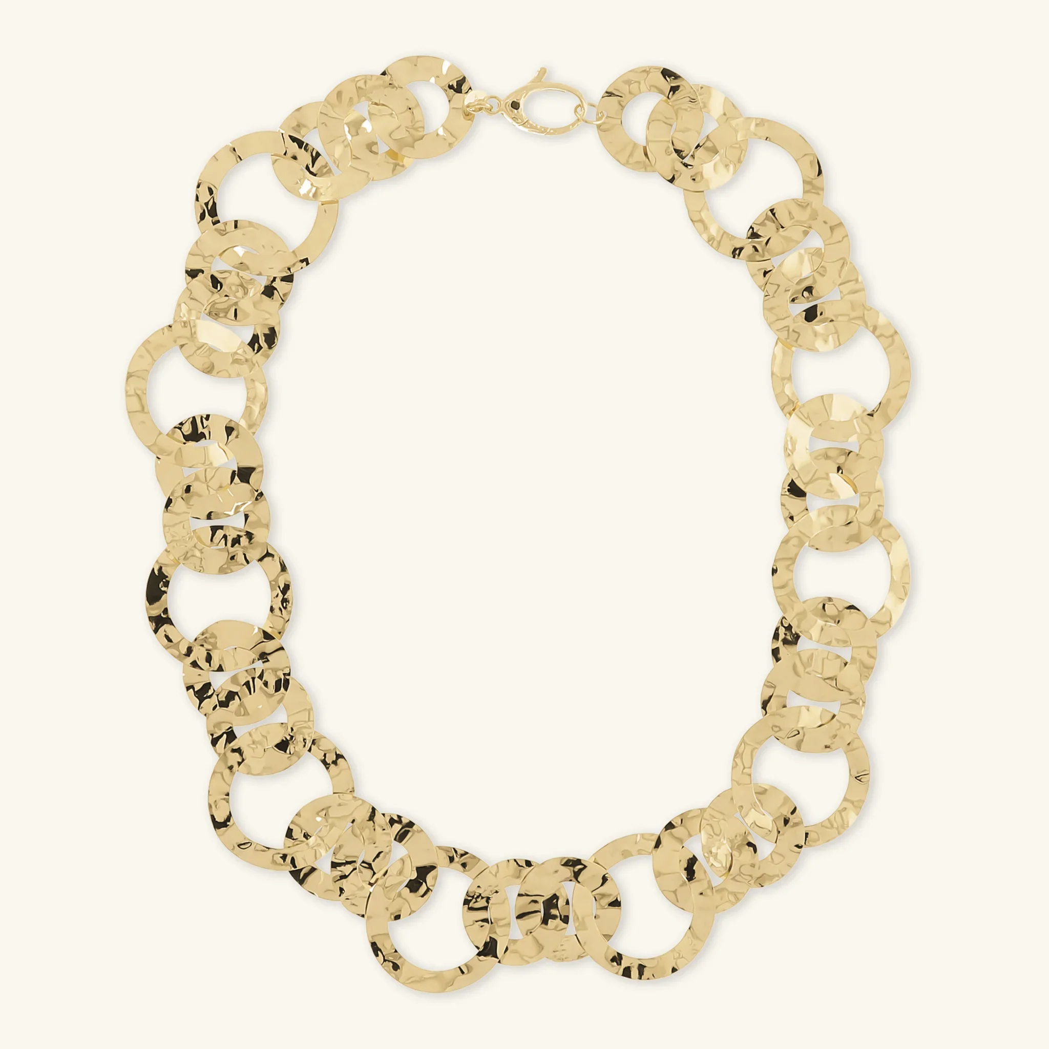 Collana con Maglie ad Anelli Martellati - Image 3