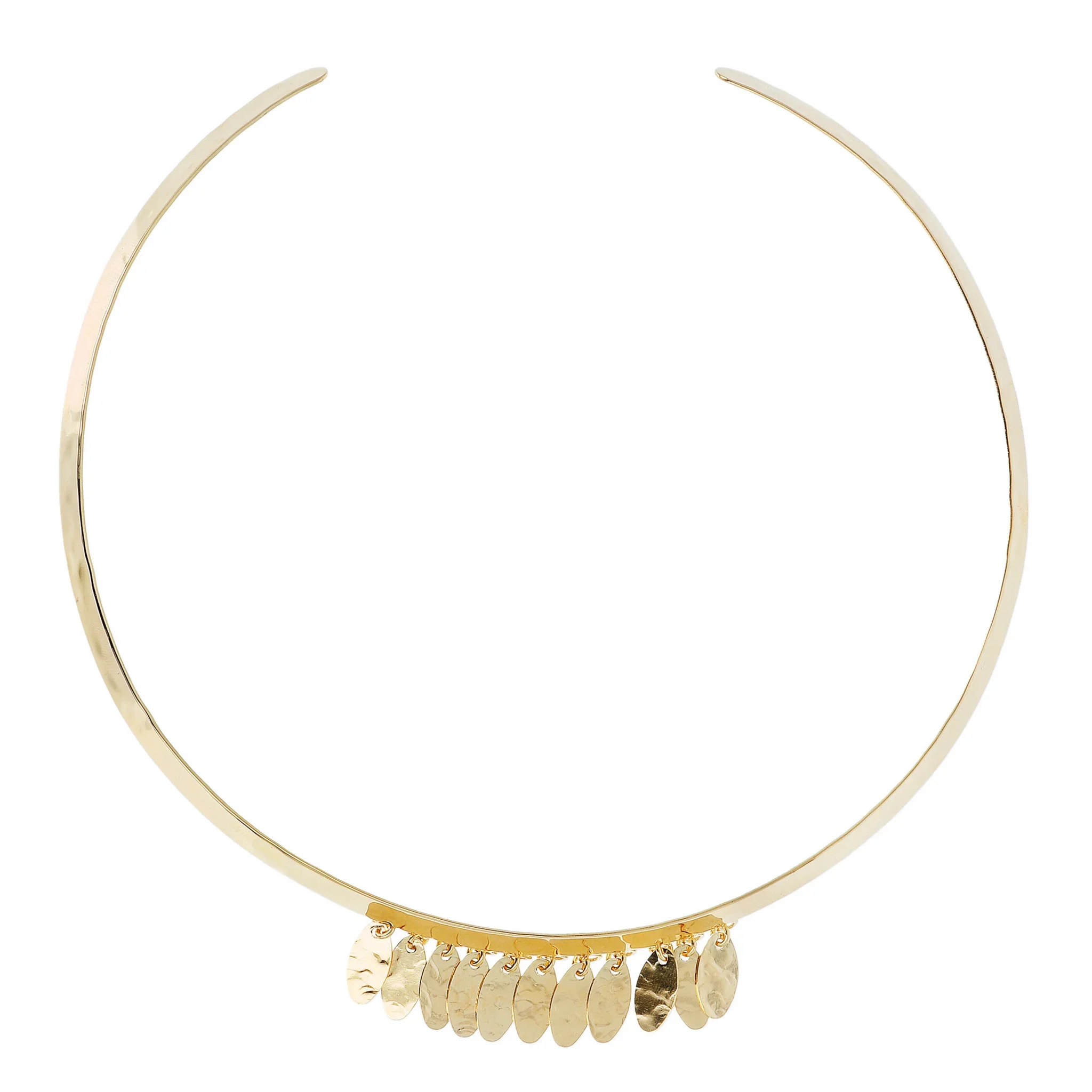 Collana Choker con Ciondoli Ovali Martellati - Image 3