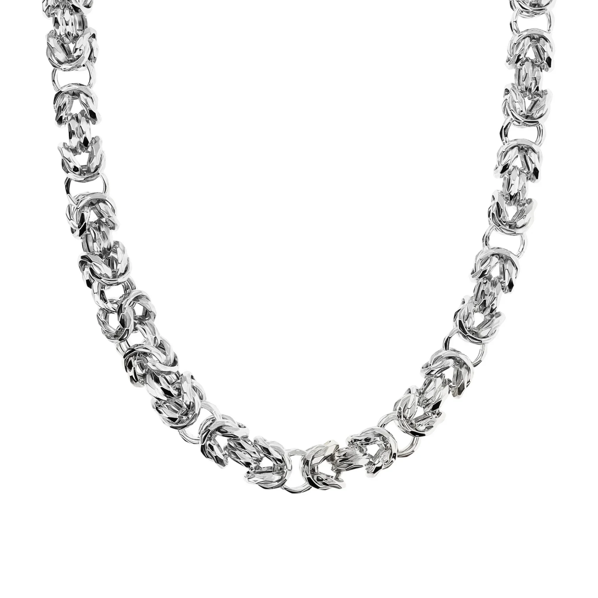 Collana Girocollo Maxi Catena Bizantina Martellata - Image 5