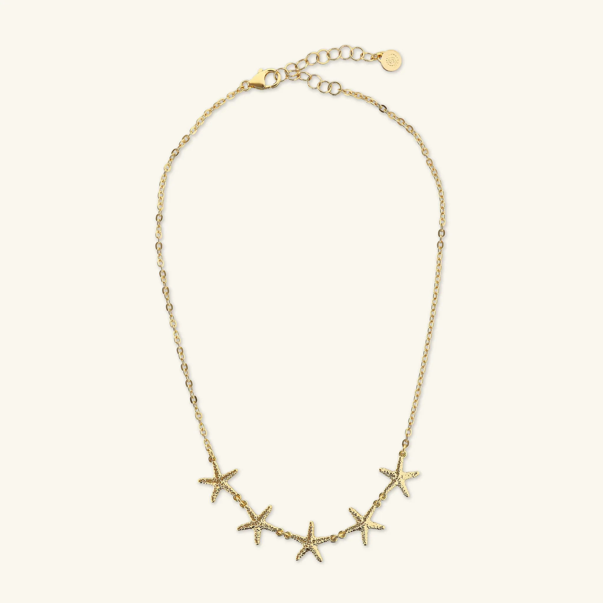 Collana Girocollo Nereide con Stelle di Mare Martellate - Image 3