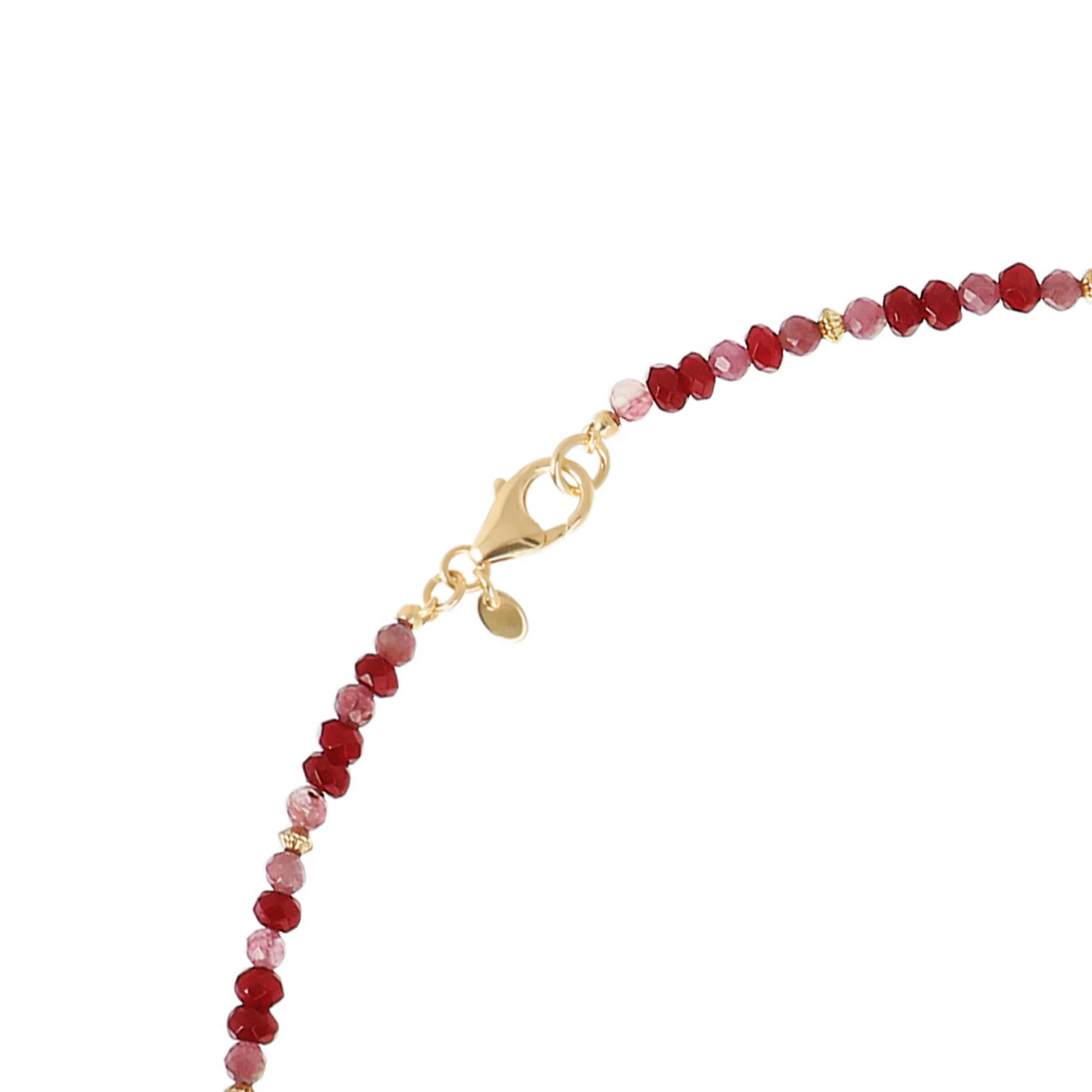 Collana Lunga con Sfere Satinate e Pietre Naturali - Image 9