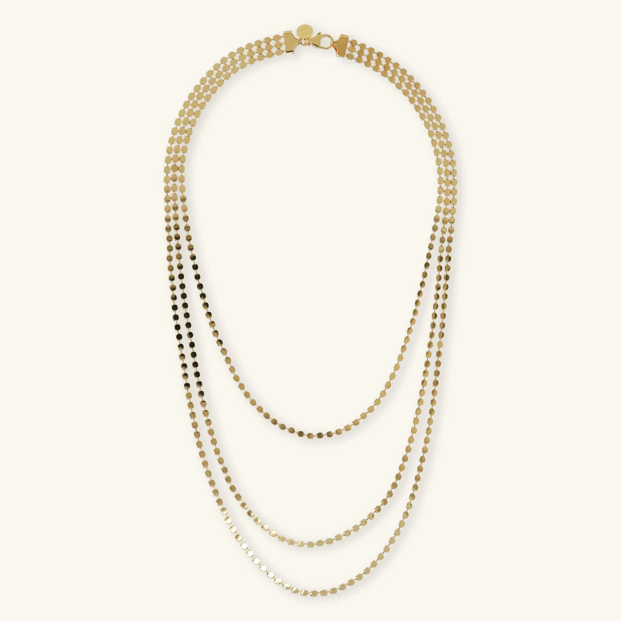 Collana Multifilo con Catena a Piccoli Dischi - Image 3